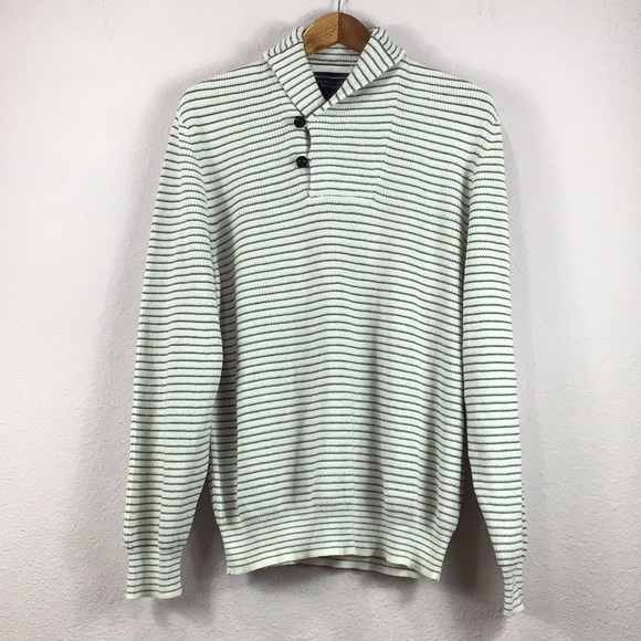 NWT Bloomingdales Nautical Shawl Collar Sweater XL - Picture 1 of 8